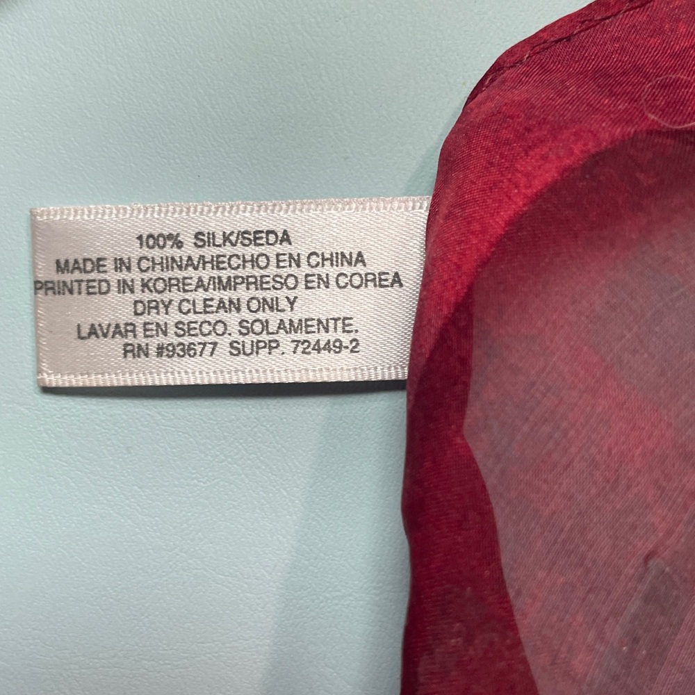 VTG J. FERRAR SILK SCARF - Picture 5 of 10